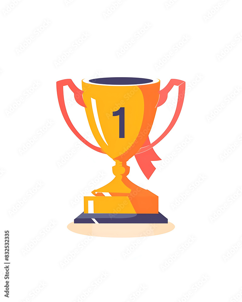 #1 trophy number one winner's golden winner's circle brand new award sweepstakes winning ribbon hanging blank name plate with text space. Trophy illustration isolated on a white background. #1 trophy number one winner's golden winner's circle brand new award sweepstakes winning ribbon hanging blank name plate with text space. Trophy illustration isolated on a white background.