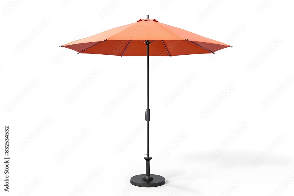 Photo of Minimalist Umbrella Stand Isolated on White Background Photo of Minimalist Umbrella Stand Isolated on White Background