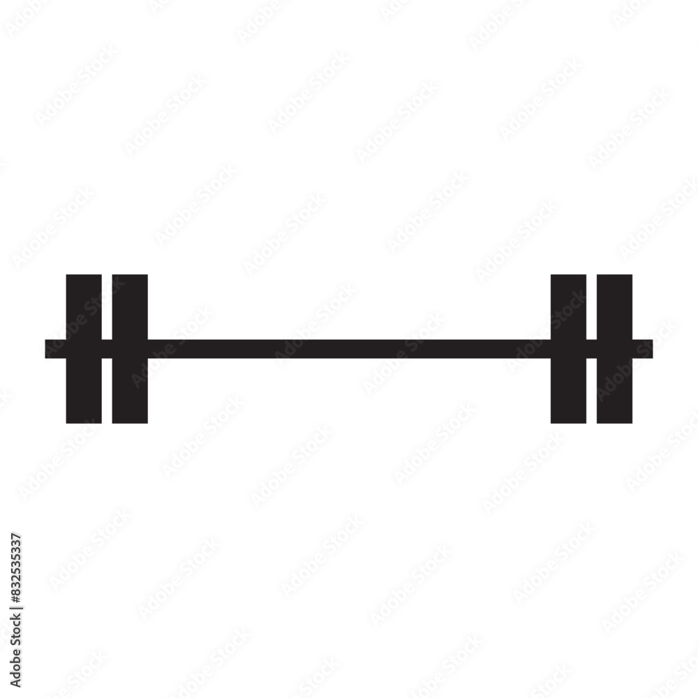 Dumbbell icon. Outline dumbbell vector icon for web design isolated on white background Dumbbell icon. Outline dumbbell vector icon for web design isolated on white background