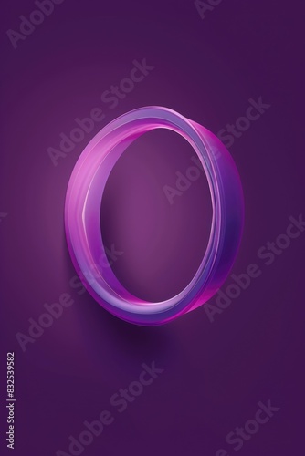 A circular object sits on a deep purple background, providing an abstract and intriguing visual