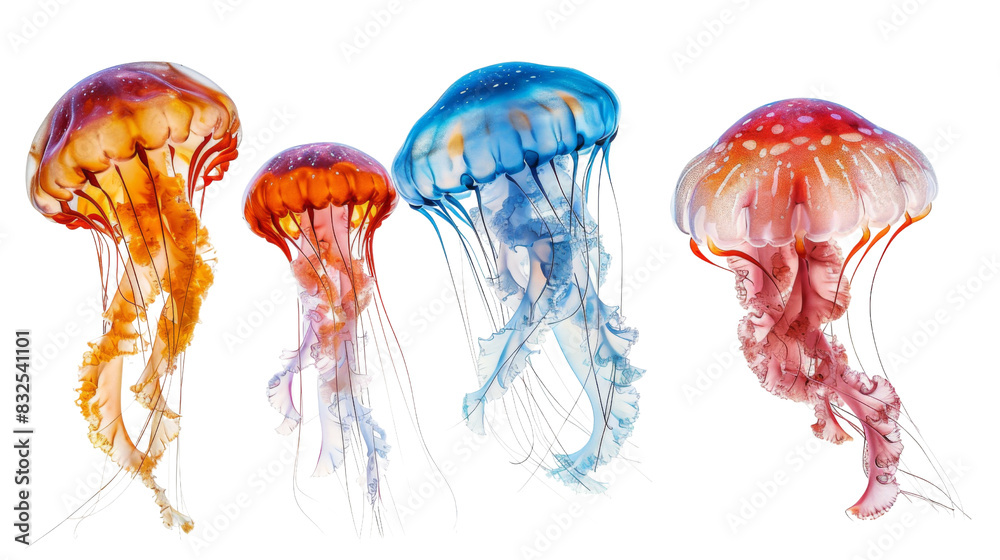 Colourful jellyfish Colourful jellyfish