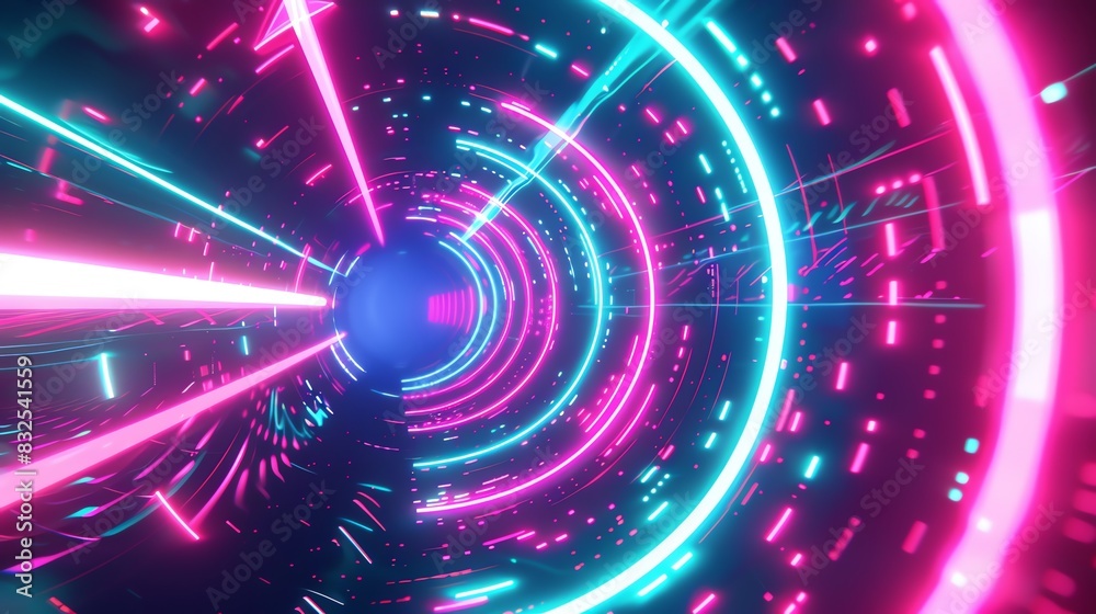 Electric energy pulsing through geometric shapes Electric energy pulsing through geometric shapes