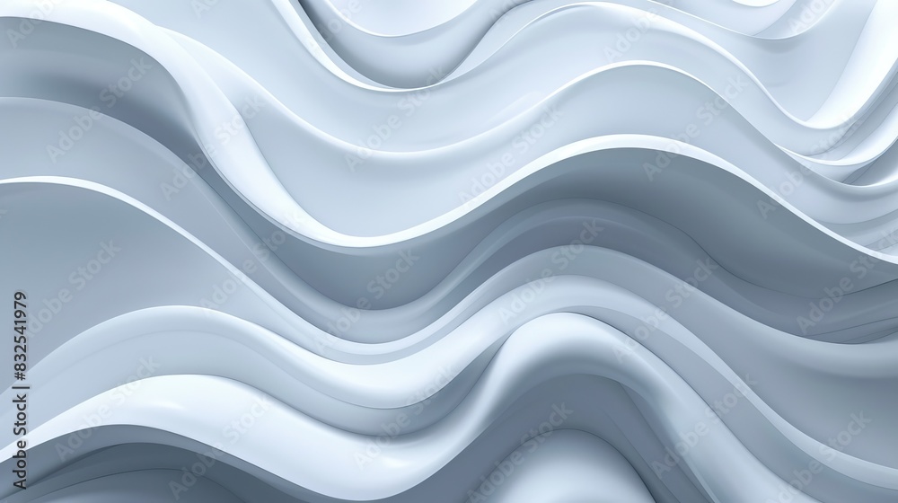 Obraz premium monochrome 3d wave background of elegance.