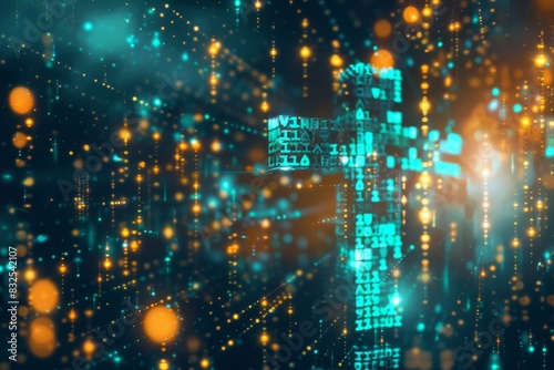 Wallpaper Mural Digital Christian cross god Jesus Christ technological background religion illustration modern computer internet religious shining glowing data science accessible Bible spiritual cyberspace Torontodigital.ca