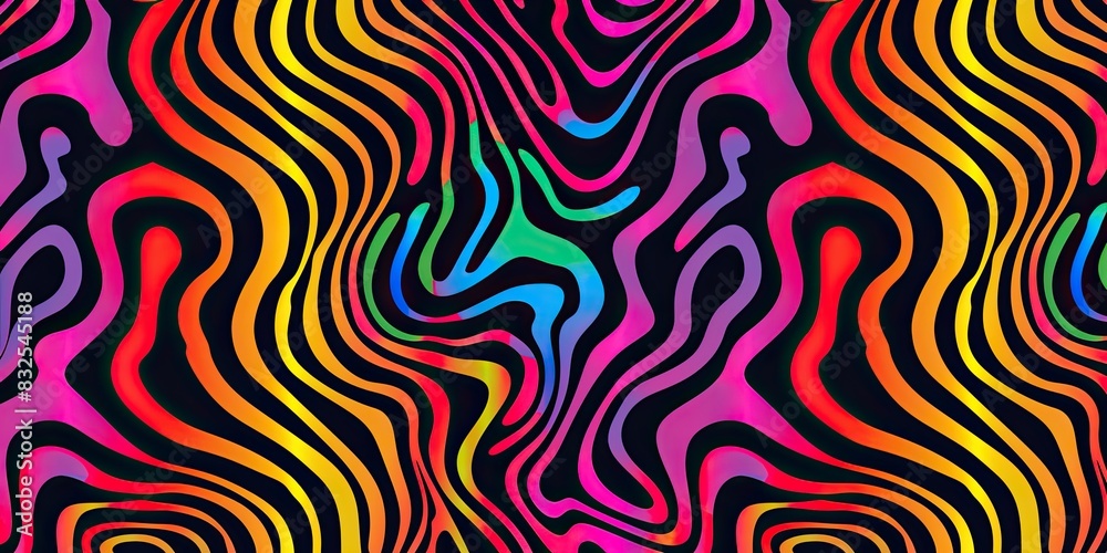 Dynamic Psychedelic Color Art Dynamic Psychedelic Color Art