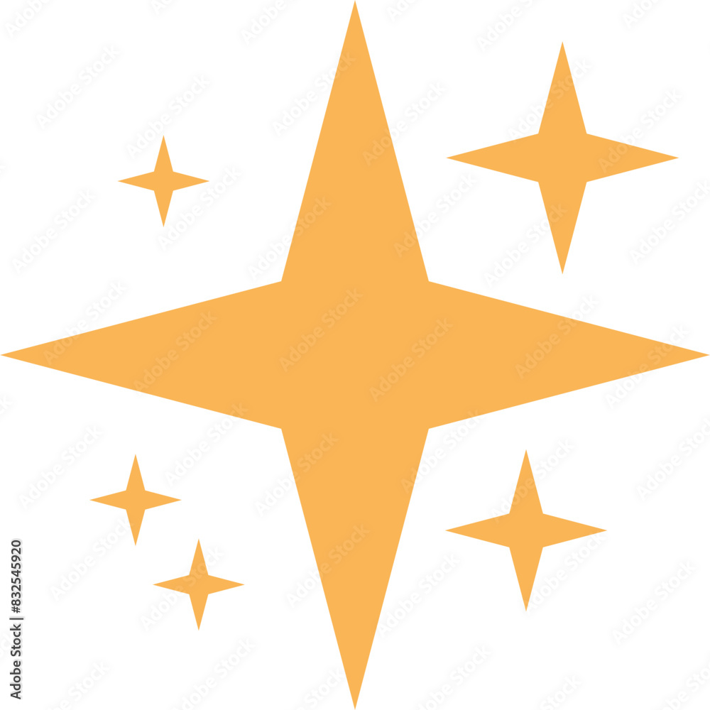 Sparkling Star Element Vector Sparkling Star Element Vector