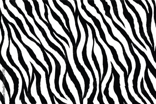 Seamless Tiger Skin Pattern Monochrome