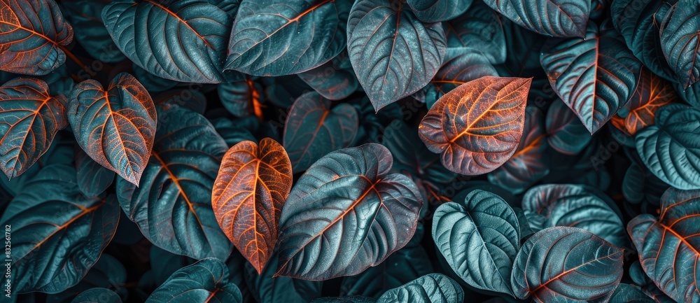 custom made wallpaper toronto digitalTropical Leaves Pattern