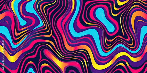 Dynamic Psychedelic Color Art