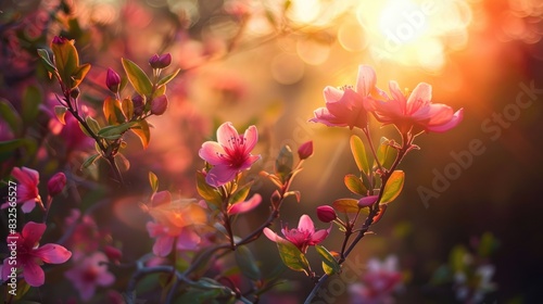 Blooms at sunrise