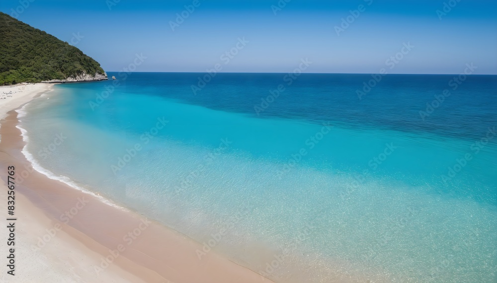 Top view of crystal clear water and sand on a tropical beach. Turquoise ocean, perfect summer vacation. Top view of crystal clear water and sand on a tropical beach. Turquoise ocean, perfect summer vacation.