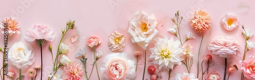 Pastel Harmony of Diverse Flowers