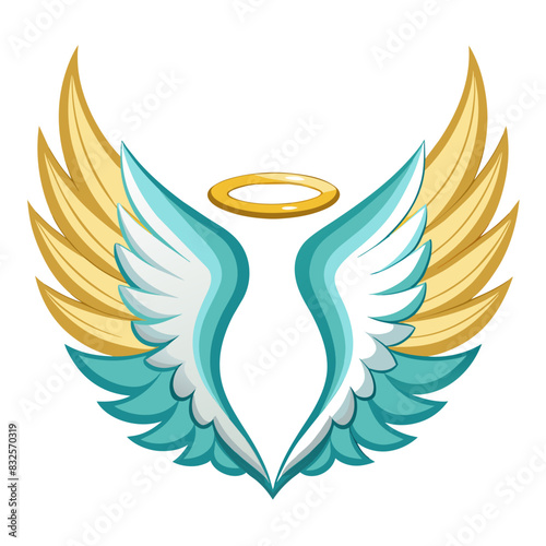Blue Winged Logo Symbolizes Freedom, Creativity, Innovation, Modern Branding with HighTech Design