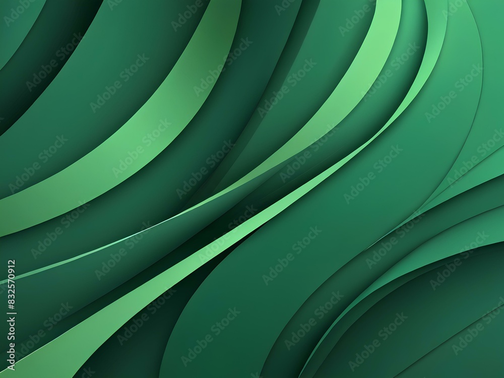 Obraz premium Green curve patterned background