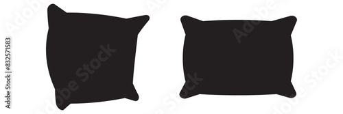 Pillow icon set illustration. Pillow sign and symbol. Comfortable fluffy pillow