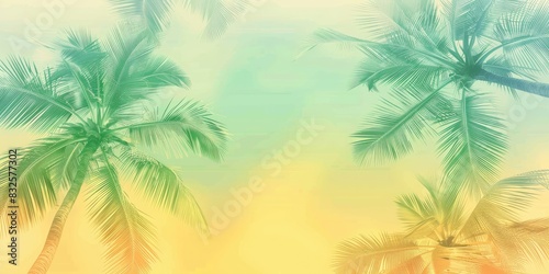 a image of a picture of a beach with palm trees