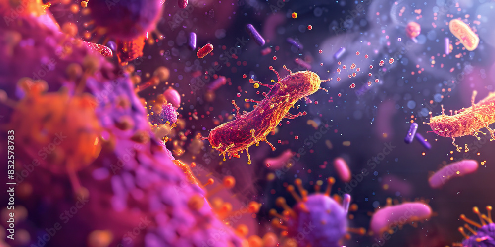 Microscopic Majesty: An intricate image of a bacterial toxin delivery system, captured under high magnification, revealing its delicate intricacies Microscopic Majesty: An intricate image of a bacterial toxin delivery system, captured under high magnification, revealing its delicate intricacies