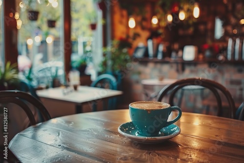 The ambiance of a cozy café embraces patrons, as they are enveloped in warmth and the inviting aroma of freshly brewed coffee, creating an atmosphere that invites relaxation and enjoyment.