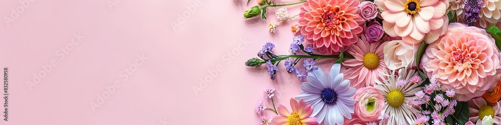 Pastel Harmony of Diverse Flowers Pastel Harmony of Diverse Flowers