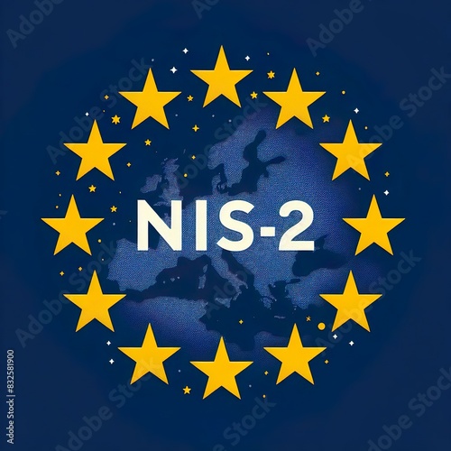 Illustration saying NIS-2. It's the Network and Information Security Directive regulation published in the Official Journal of the European Union
