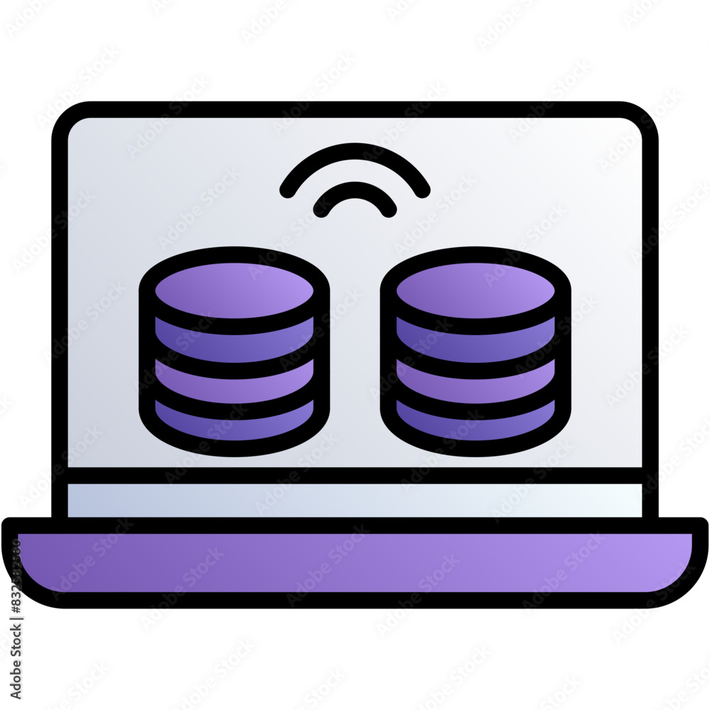 Online Server vector design logo icon.svg Online Server vector design logo icon.svg