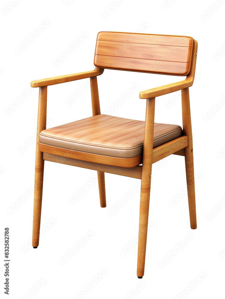 Wooden Chair on White Background Wooden Chair on White Background