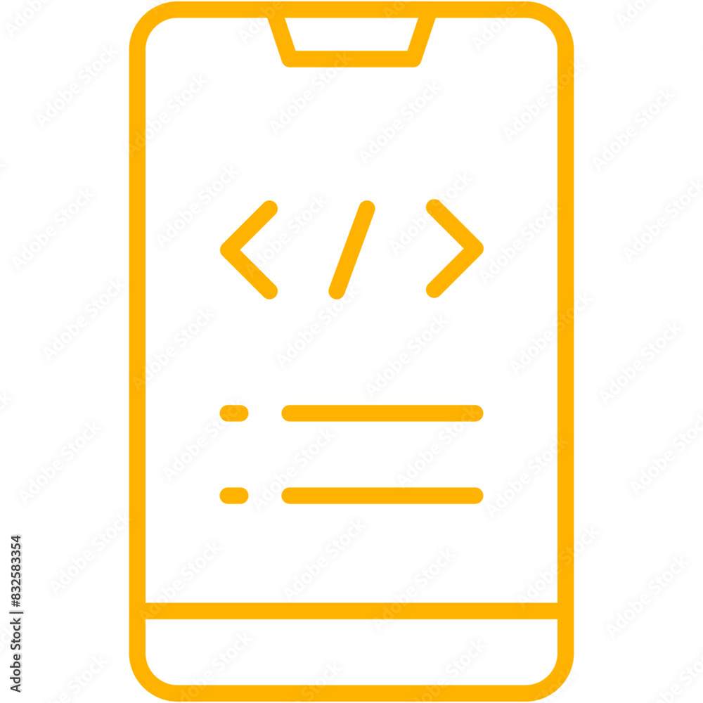 Smartphone Coding vector design logo icon.svg Smartphone Coding vector design logo icon.svg