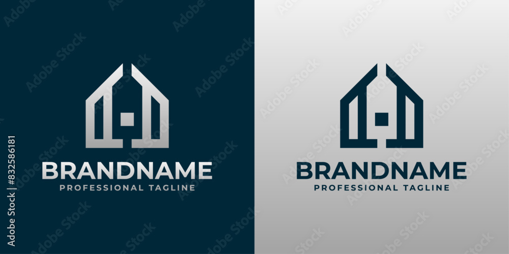Letters CD Home Logo, suitable for any business with CD or DC initials Letters CD Home Logo, suitable for any business with CD or DC initials