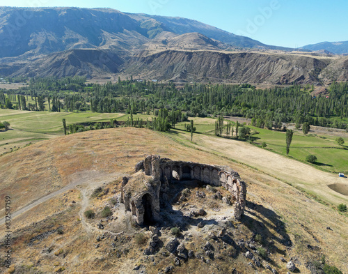 Bana Cathedral, located in Penek, Erzurum, Turkey, is a Georgian Orthodox church built in the 10th century. photo