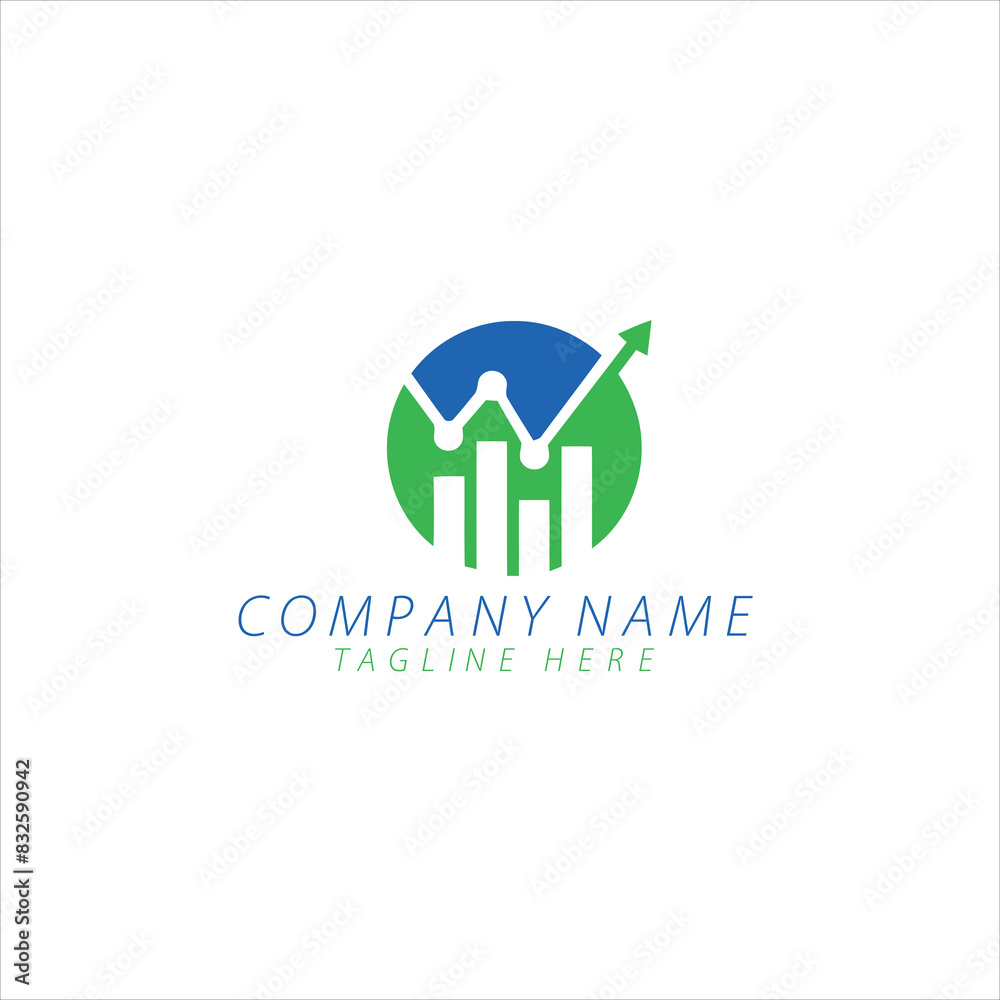 Fototapeta premium accounting, finance, logo design vector 