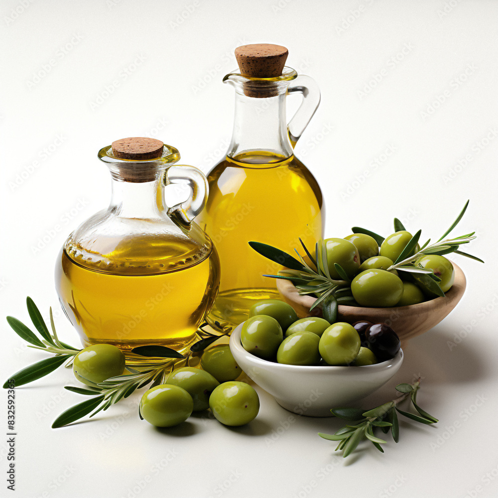 olive oil and olives
