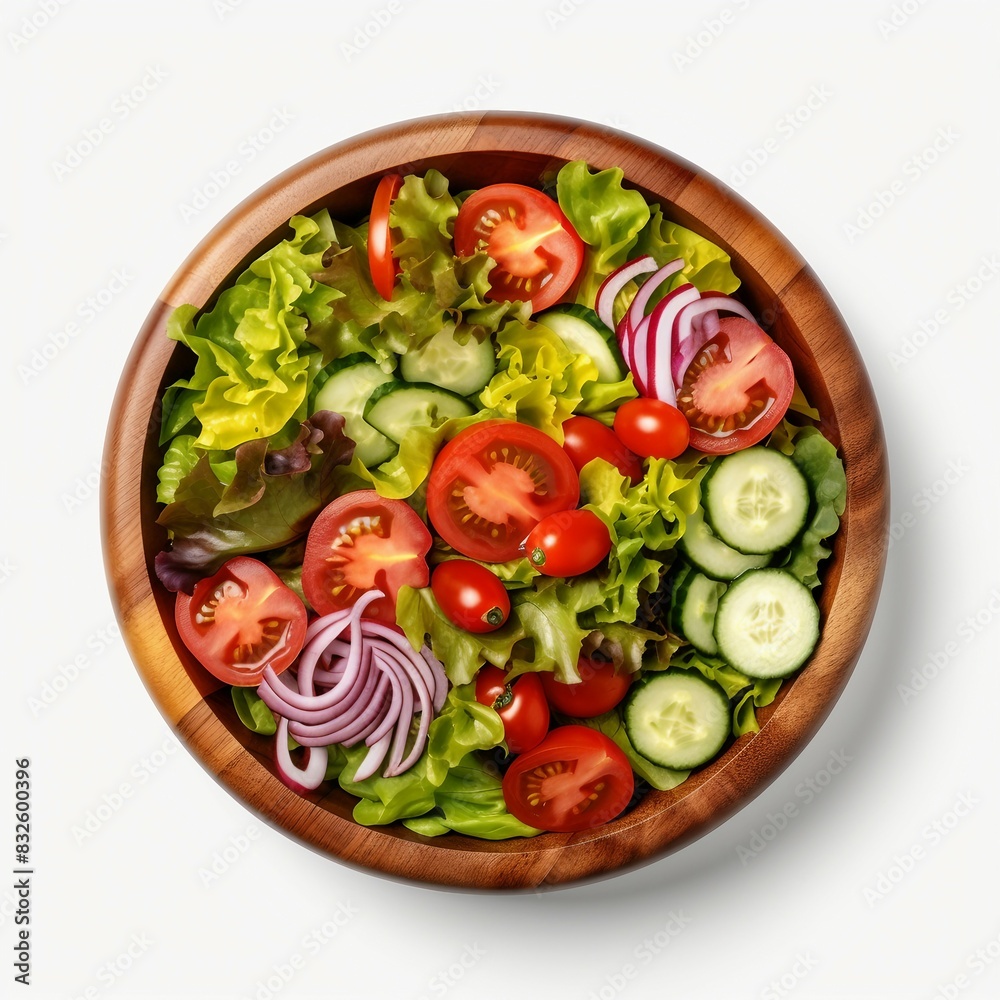 salad with tomatoes and cucumbers