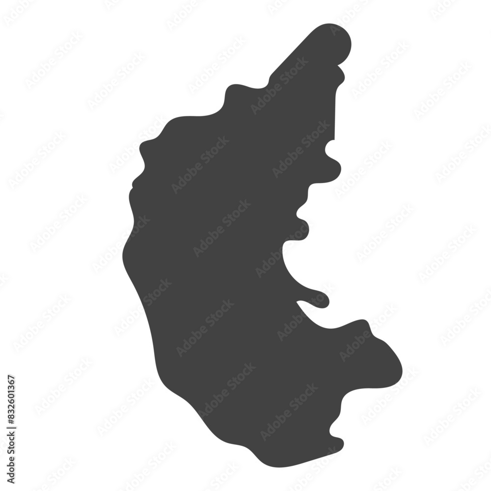 Karnataka map illustration