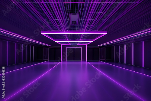 fashion stage performance pink render interior violet night light abstract 3d glowing tunnel club neon background panels blue empty room corridor podium ultraviolet poduim three-dimensional