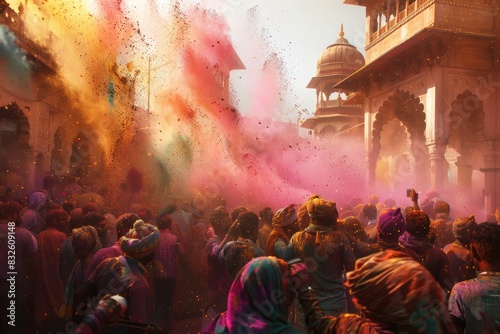 Flour Festival in India; Asian happiness at Indian festivals