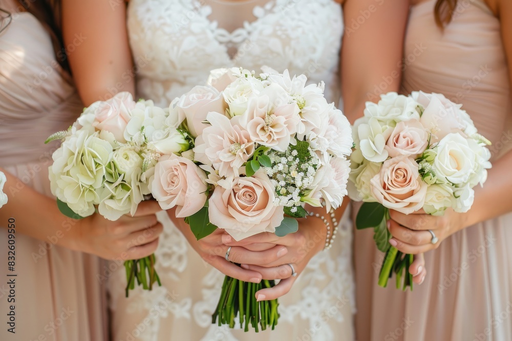 Brides love bokeh flowers and bridal bouquets. Brides love bokeh flowers and bridal bouquets.