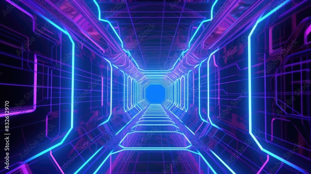 Abstract neon light background, Generative AI Abstract neon light background, Generative AI