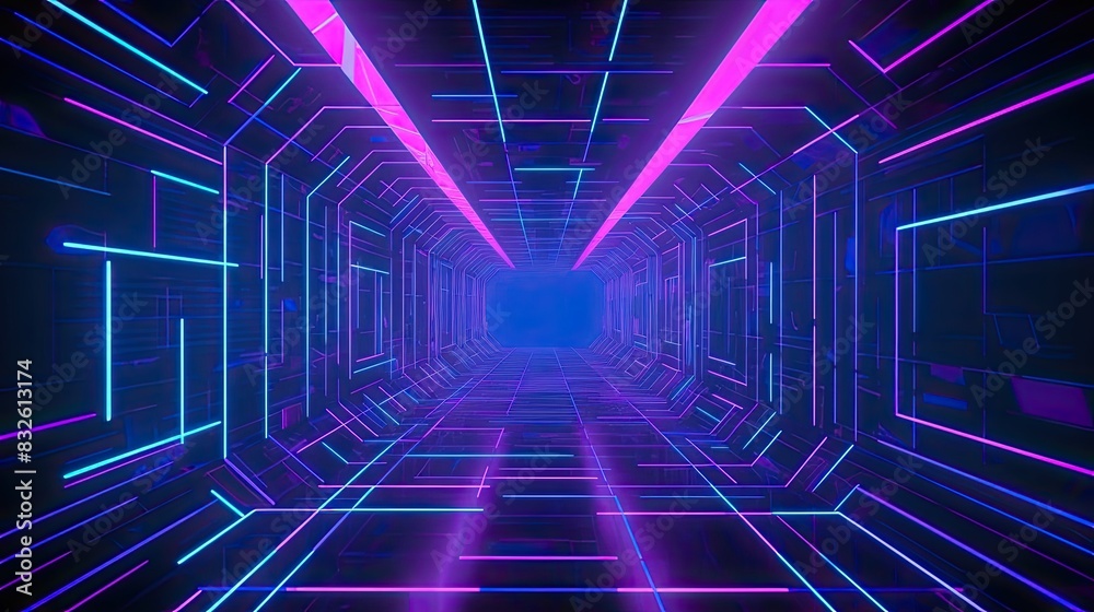 Abstract neon light background, Generative AI Abstract neon light background, Generative AI