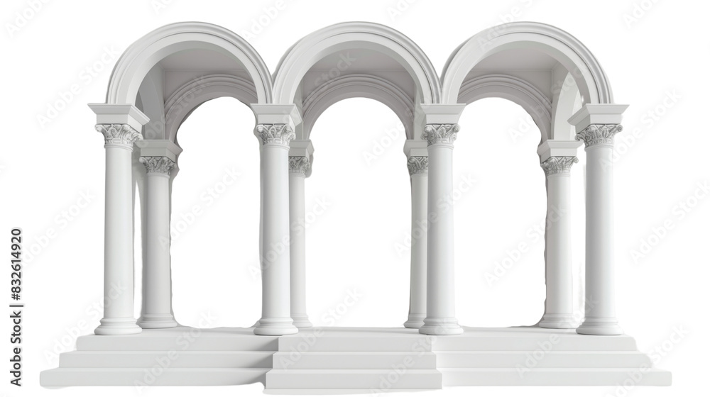 Column arch , podium architecture building Column arch , podium architecture building