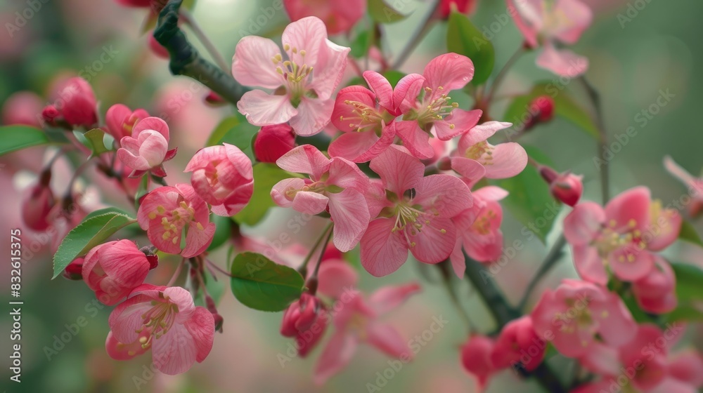 Blooms in the garden are flourishing splendidly