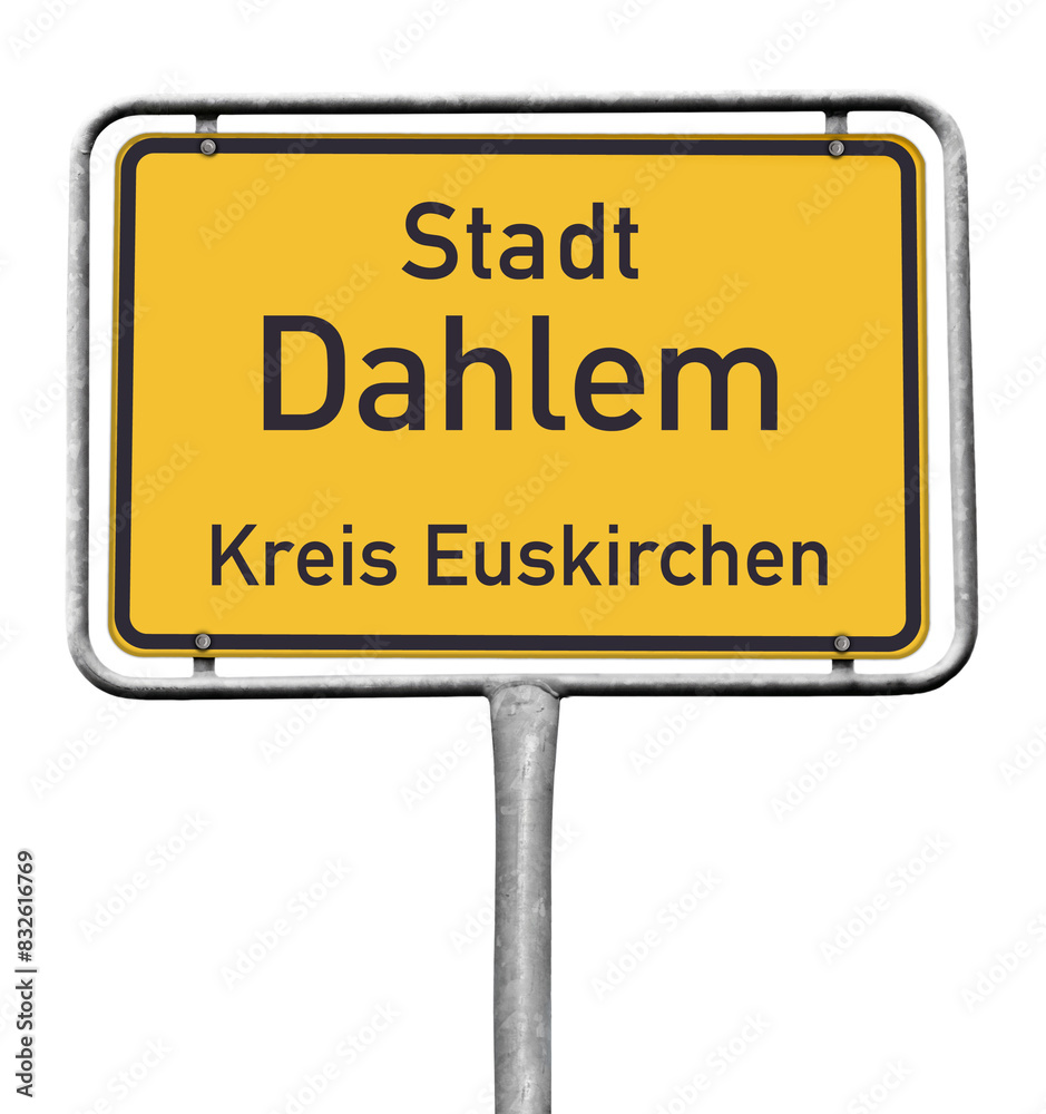 Ortstafel, Stadt Dahlem, Kreis Euskirchen, (Symbolbild) Ortstafel, Stadt Dahlem, Kreis Euskirchen, (Symbolbild)