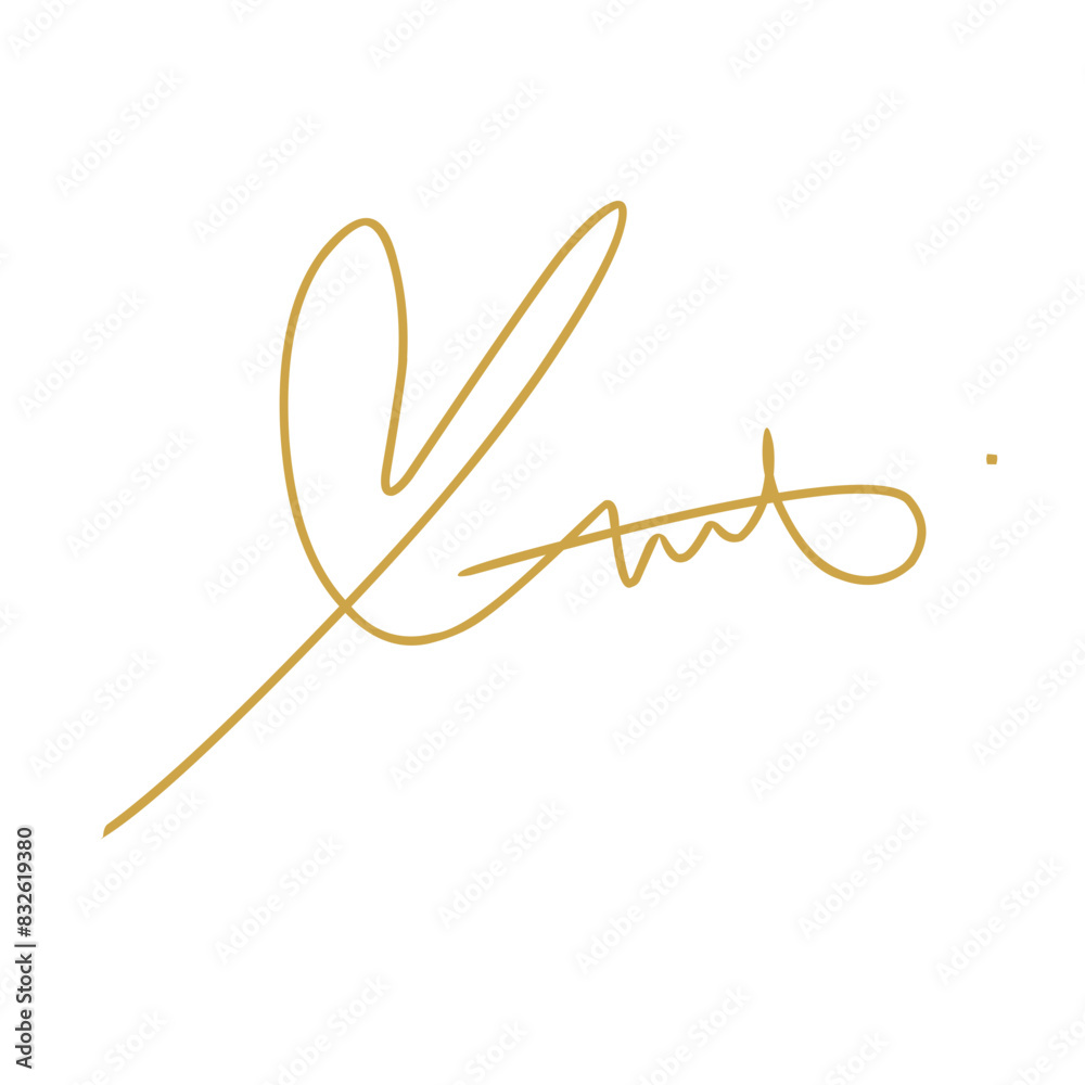 Hand drawn signature Hand drawn signature