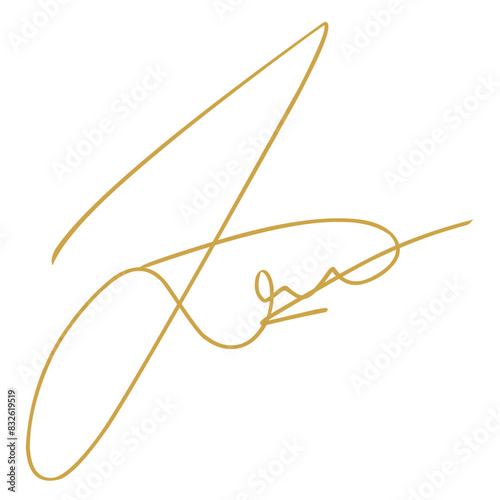 Hand drawn signature 