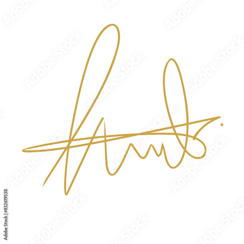 Hand drawn signature 
