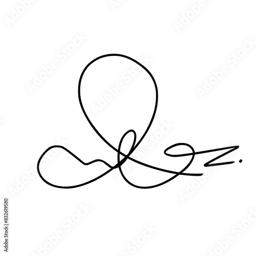 Hand drawn signature 
