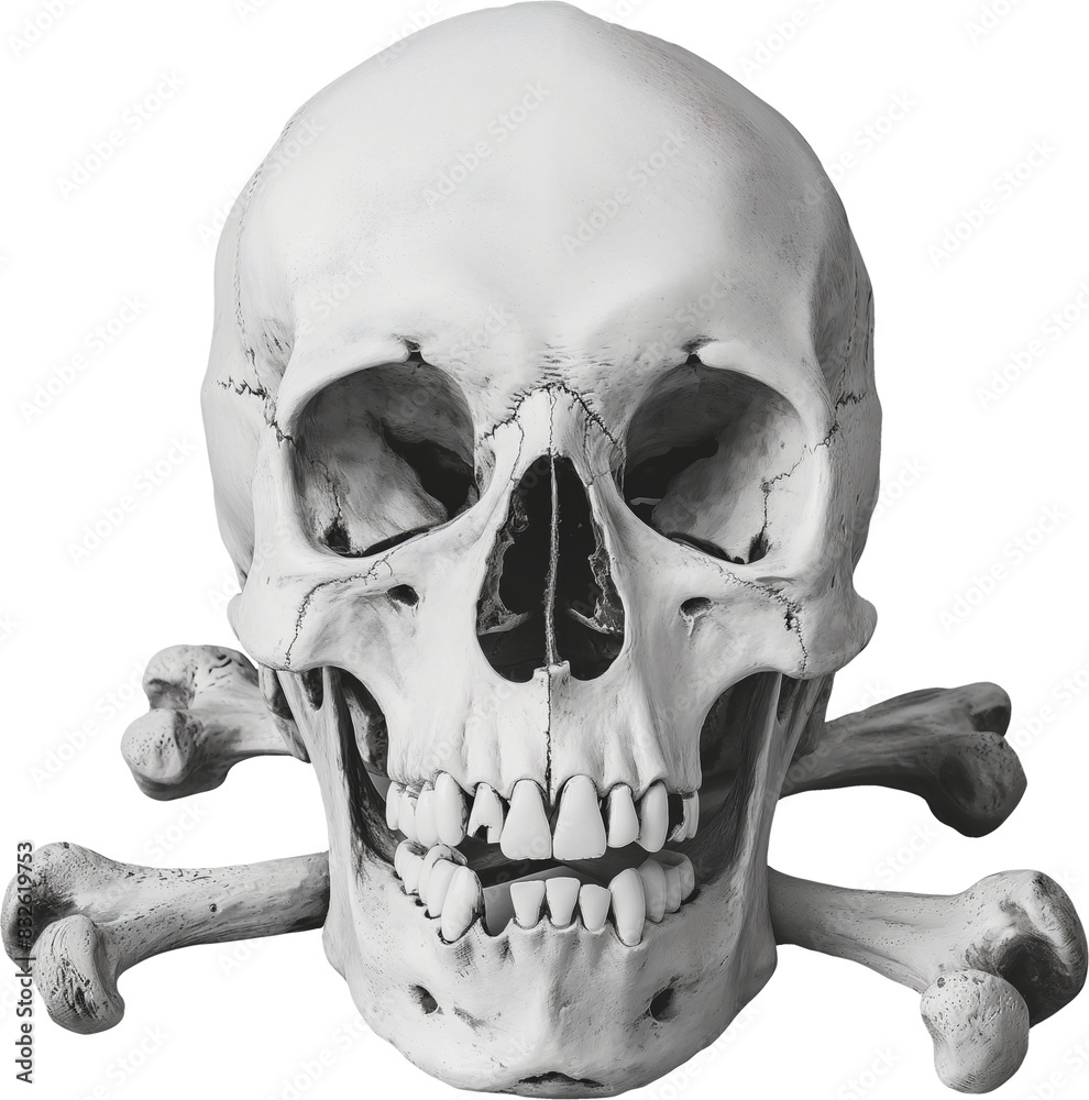 Obraz premium Skull dark mystical illustration