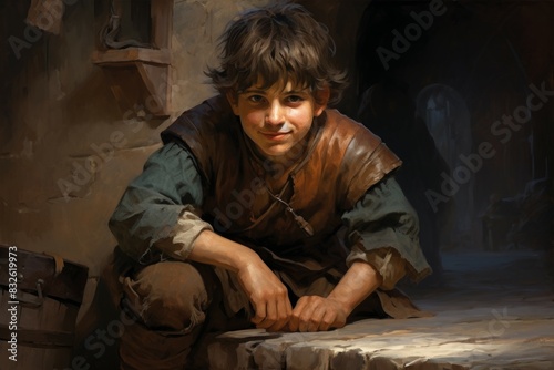A mischievous halfling rogue, known for wit, nimble fingers, and love for practical jokes. - Generative AI © Sidewaypics