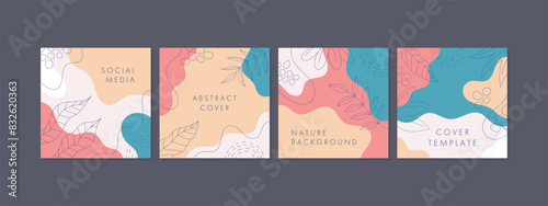 Trendy abstract square template with colorful concept. Able to use for social media posts, mobile apps, banners design, web or internet ads.