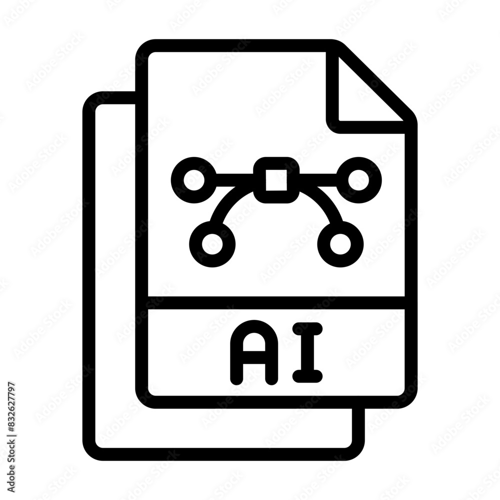 Trendy design icon of ai file
Trendy design icon of ai file
