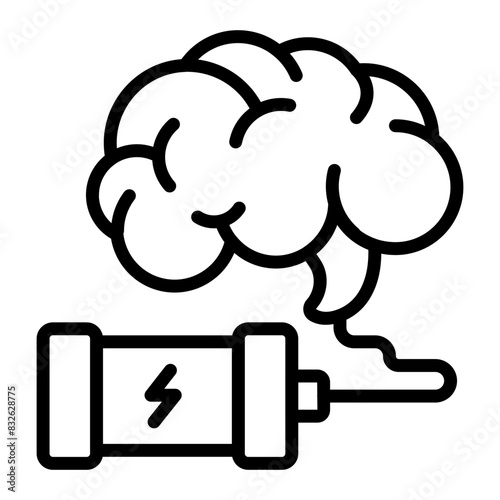 Modern design icon of brain 


